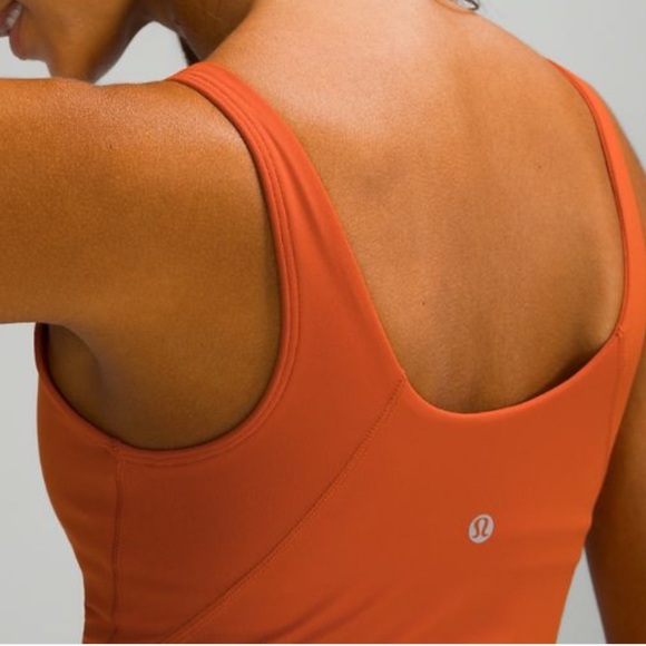 🍋🧡🍊NEW- Lululemon Alian high neck tank top in canyon orange - Picture 5 of 17
